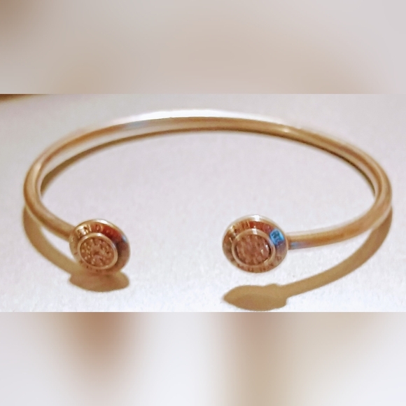 Pandora Diamond Sterling Silver Cuff size 7 inch length Bracelet - Picture 6 of 10